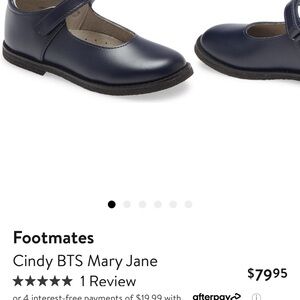 New FootMates Navy Mary Jane Dress Shoes size 1.5